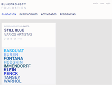 Tablet Screenshot of blueprojectfoundation.org
